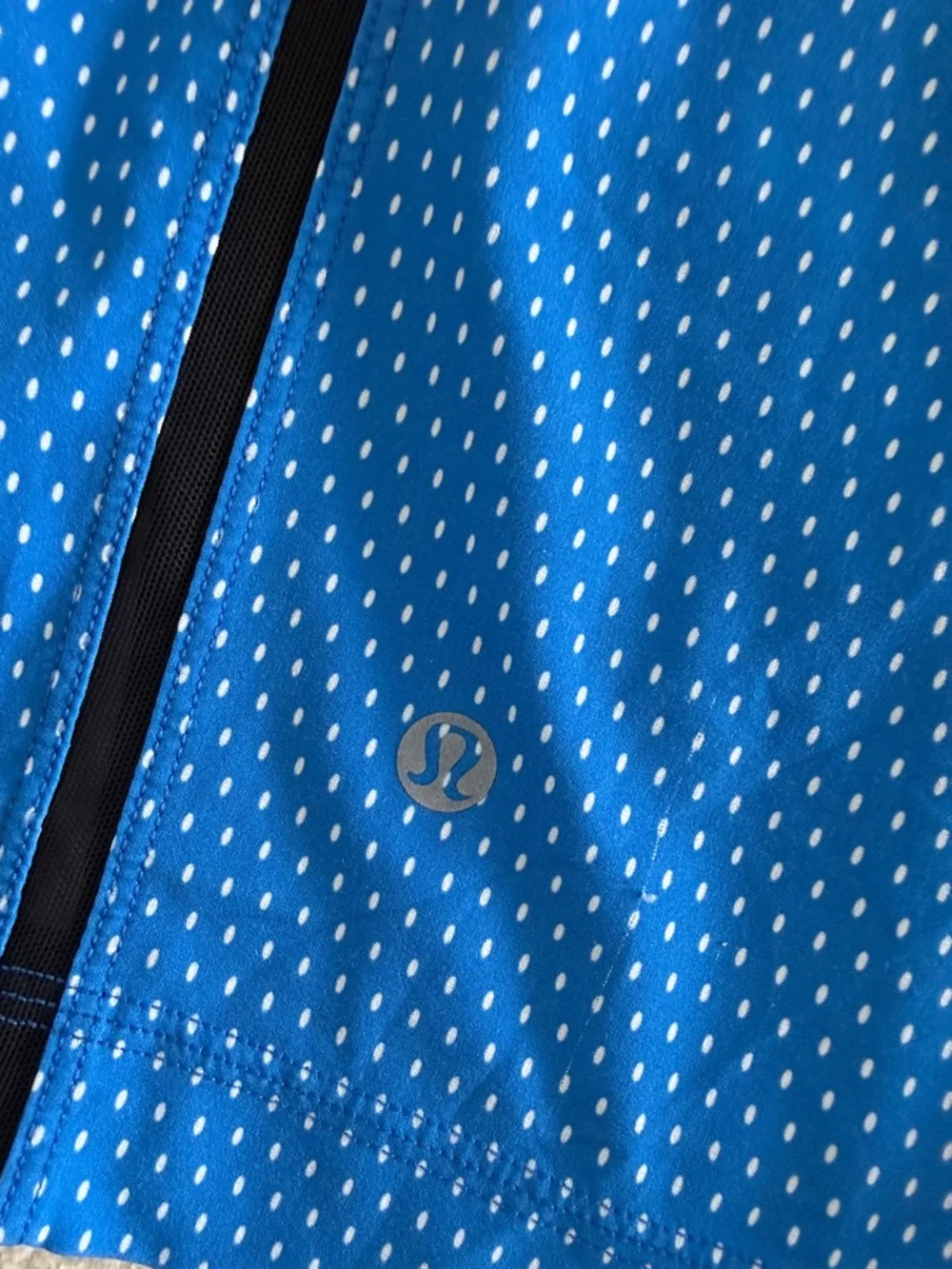 Men’s Lululemon Pace Breaker Lined Blue Dotted Shorts 9” - Picture 3 of 3